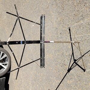 Adjustable Porrable Silver Music Stand with Black Bag By One Stage Stands